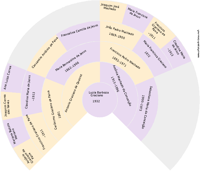 Máximo Barbosa de Souza Gráfico de Ascendência