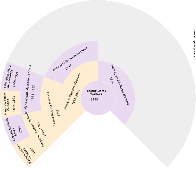 Cíntia Alves de Sousa. Gráfico de Ascendência