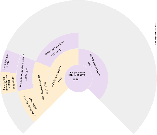 Isabella Rodrigues Araújo Gráfico de Ascendência