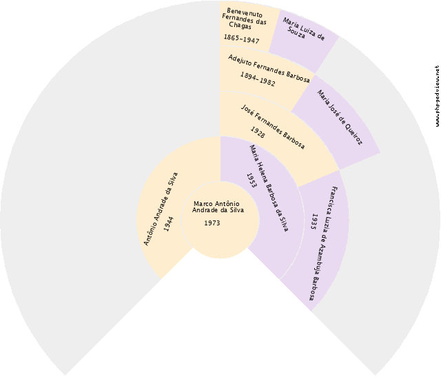 Inocêncio Azevedo Neto Gráfico de Ascendência