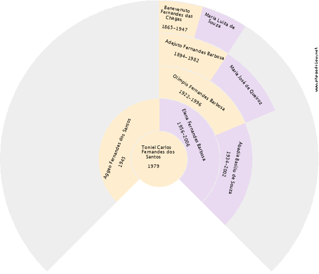 Erica Machado Peres Gráfico de Ascendência