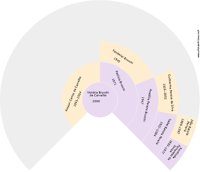 Vera Luísa de Souza Gráfico de Ascendência